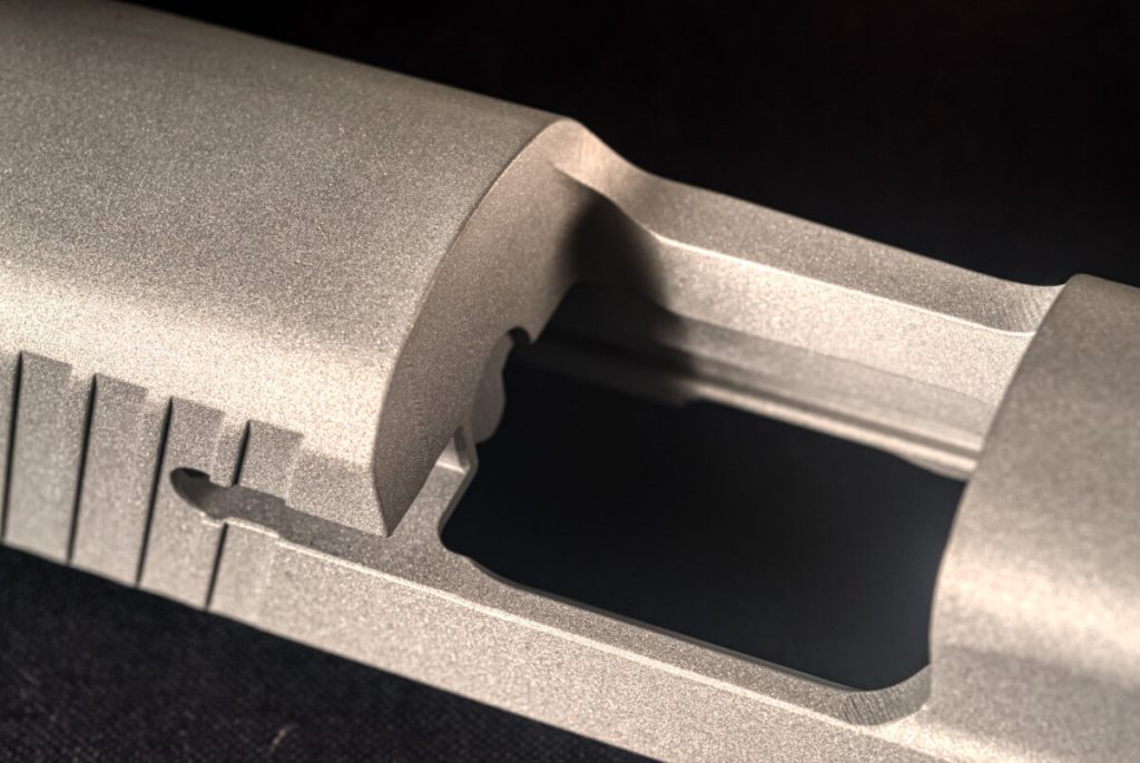 As machined + Anodized type III (Hardcoat)