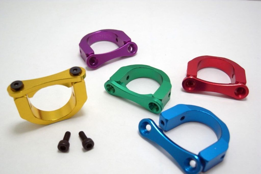 Bead Blasted + Anodized type II (Glossy)