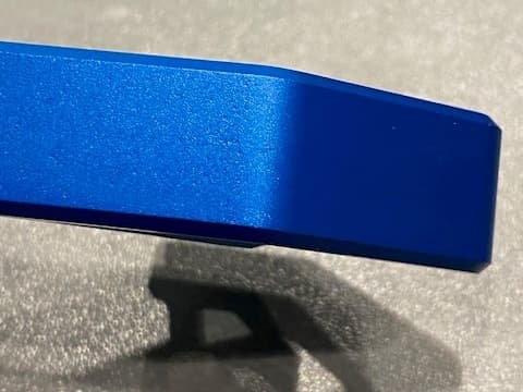 Bead blasted + Anodized type II (Matte)