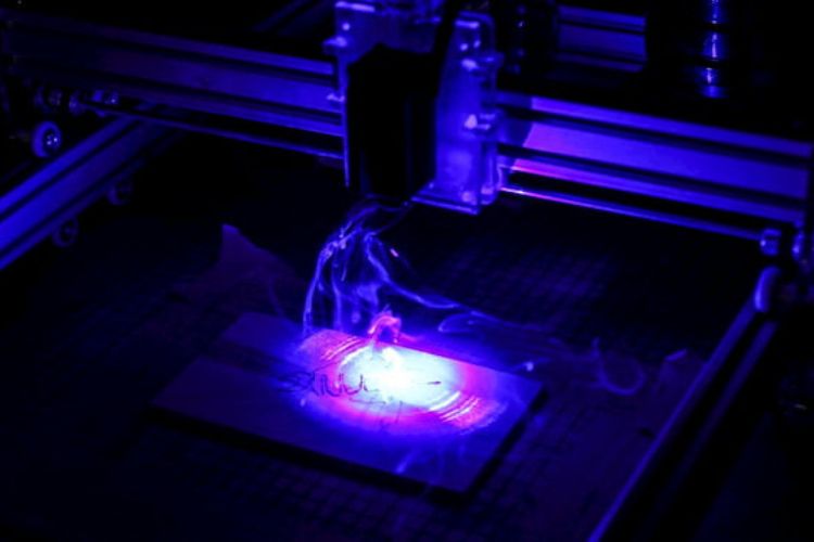 Figure 11 - The intricate process of laser engraving