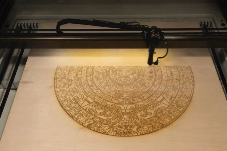 Figure 6 – Precision laser engraving on wood (laser engraving’s ability to create intricate designs)