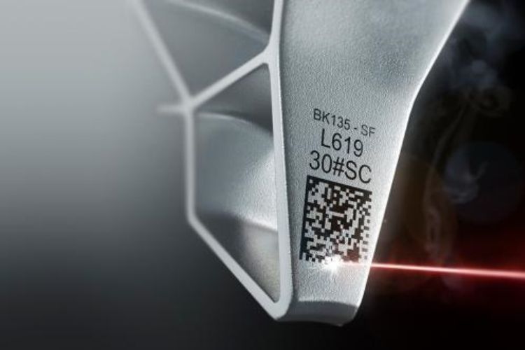 Figure 7 – Laser etching and engraving for marking barcodes on automotive parts