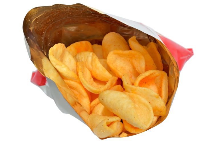 Potato chip packages