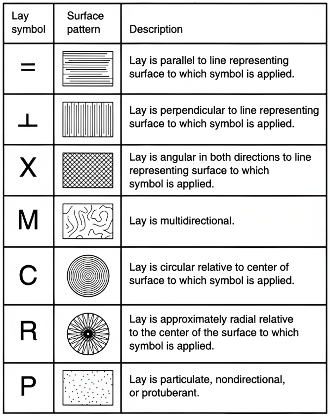 ISO Surface Finish Symbols and Callouts