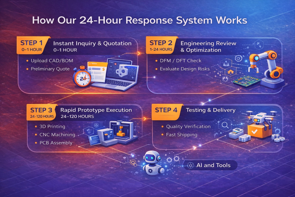 24 hour response system prototyping workflow