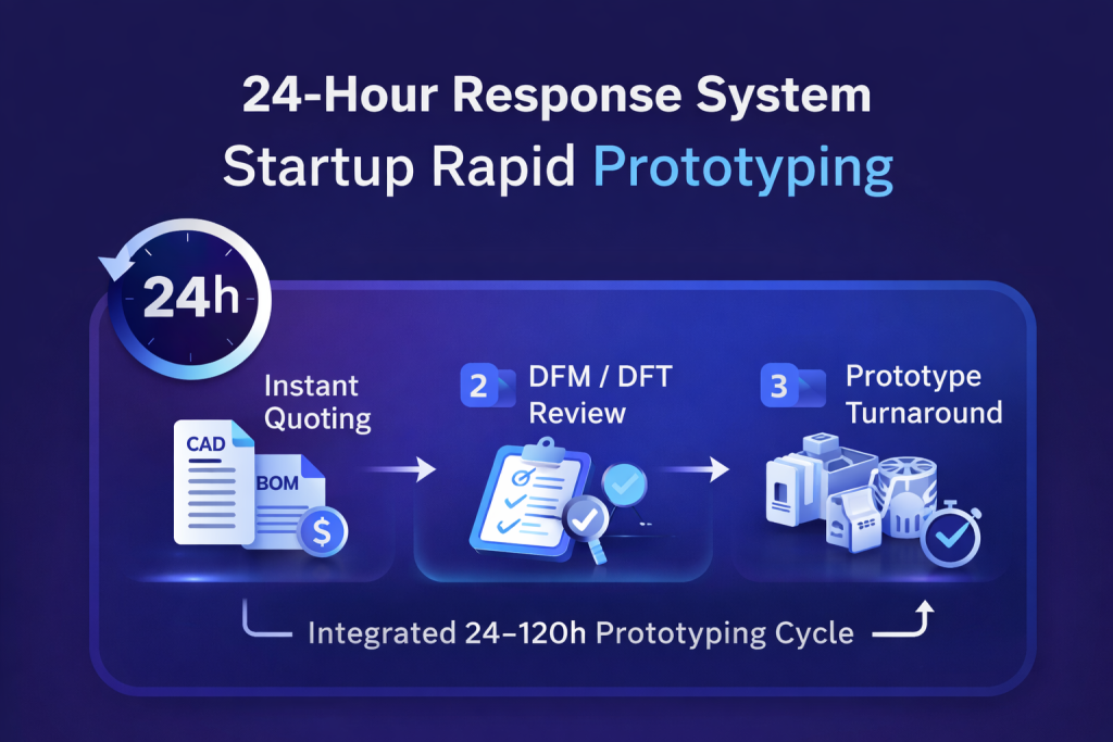 24 hour response system startup rapid prototyping