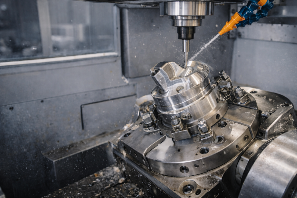 5 axis cnc machining in house production