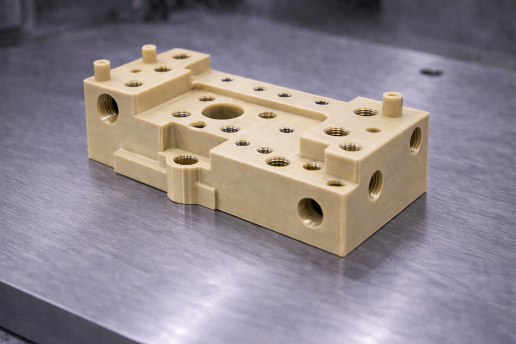 5 axis cnc peek fixture datum block