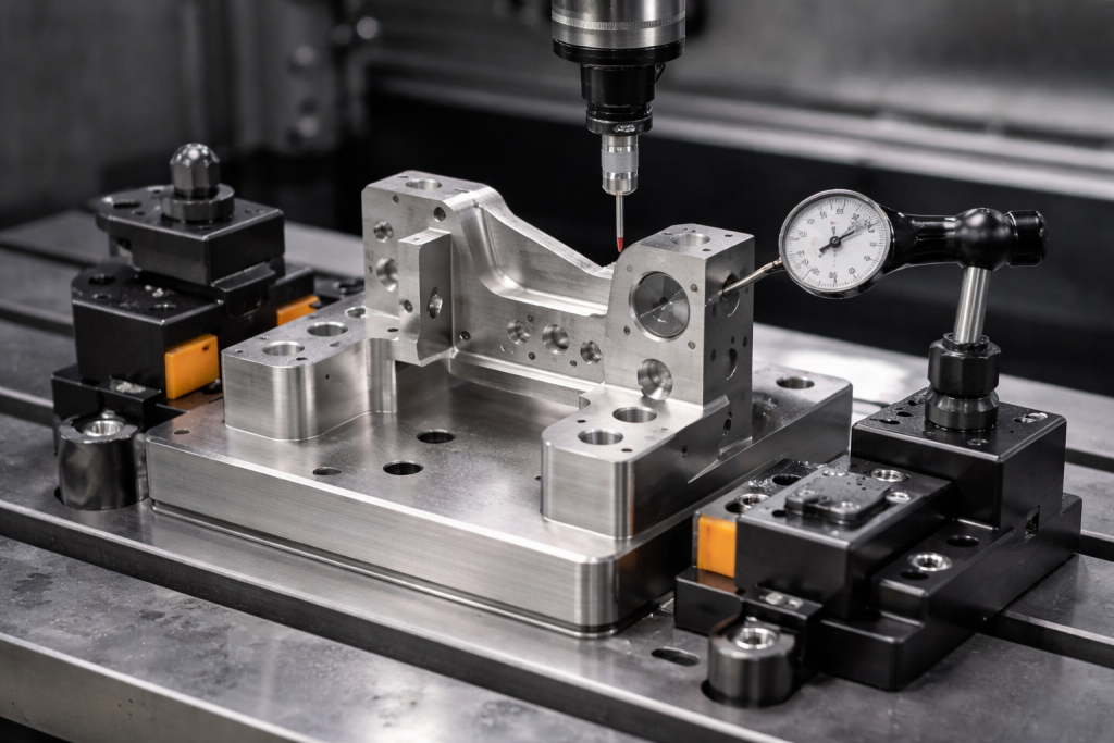 aerospace bracket fixturing true position inspection