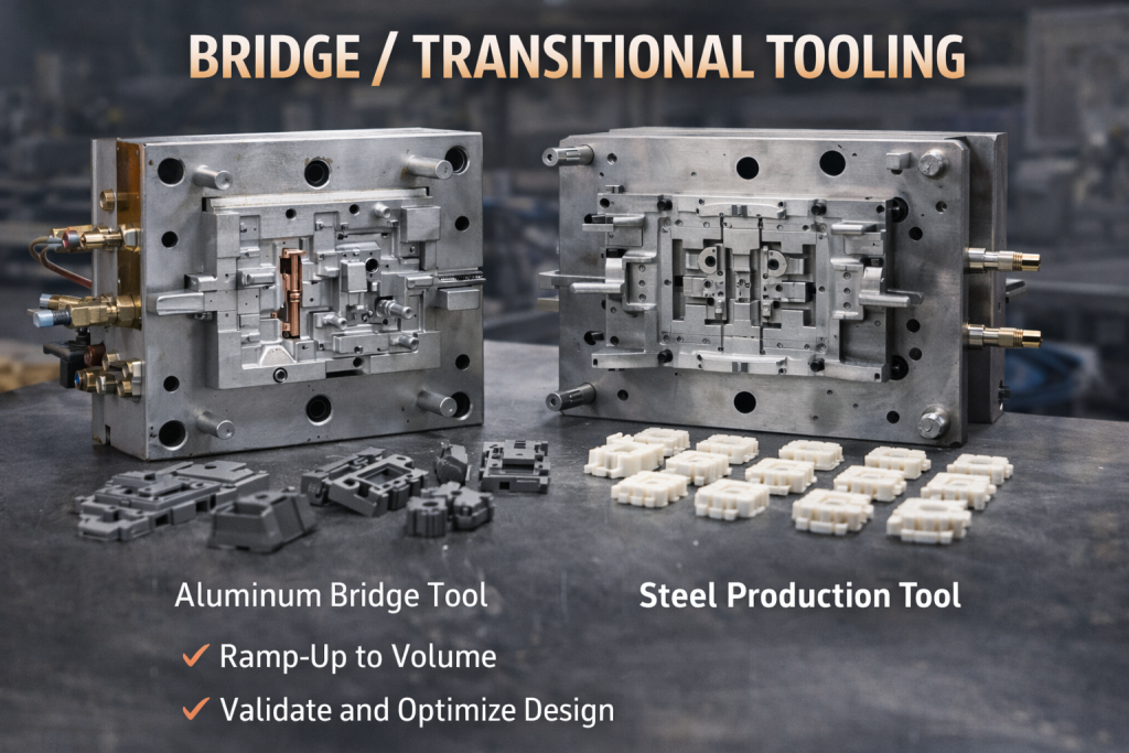 bridge transitional tooling aluminum to steel