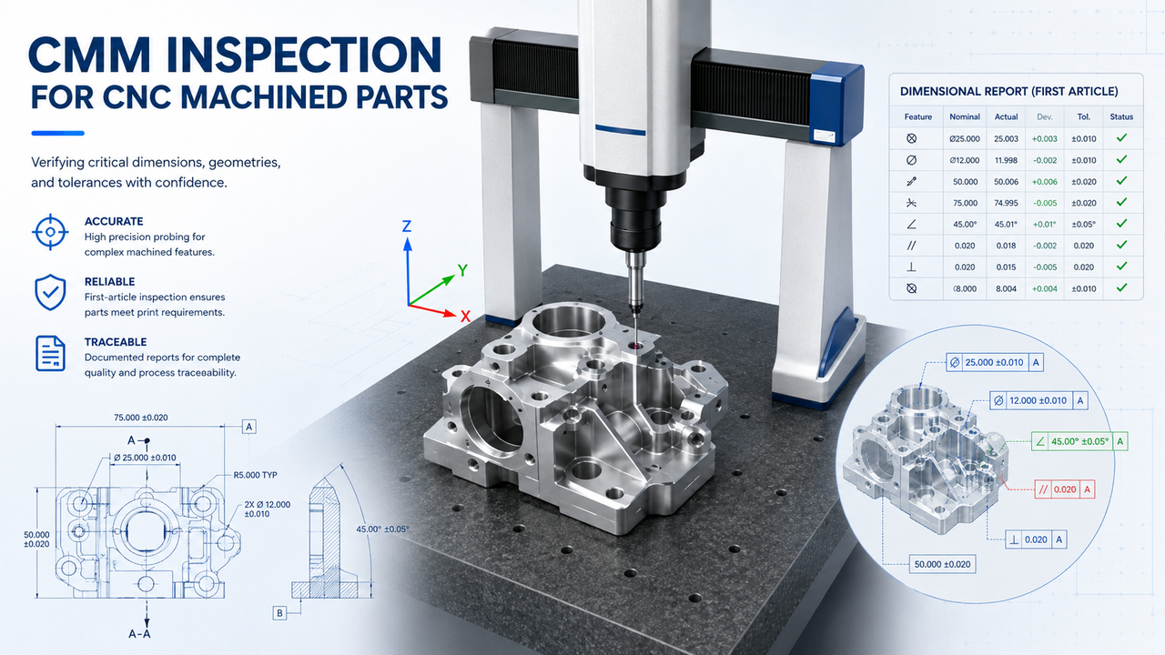 cmm inspection for cnc machined parts