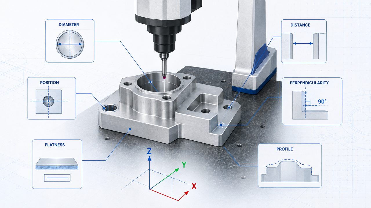 cmm measures geometric features