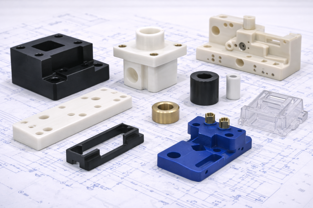 cnc machined engineering plastics parts