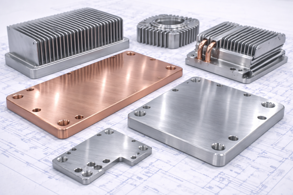 cnc machined heat sinks thermal plates