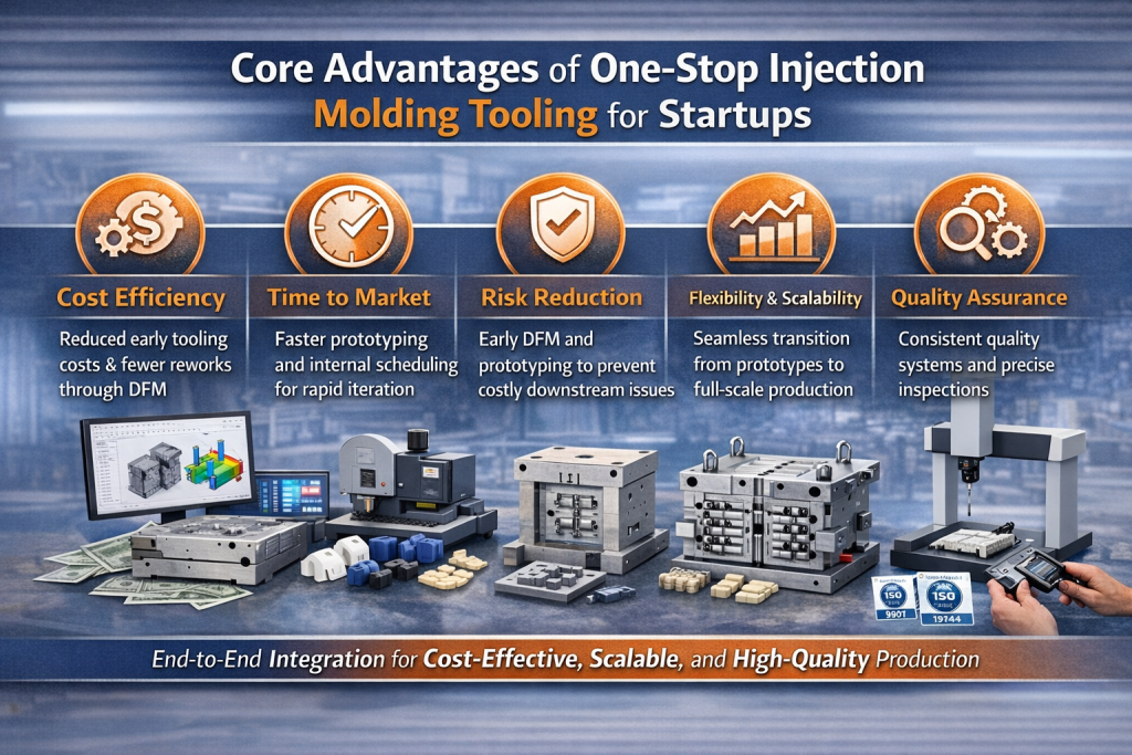 core advantages one stop injection molding tooling