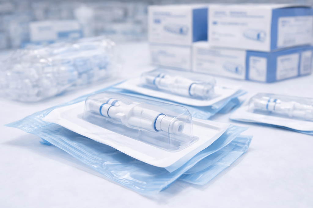 disposable medical components spec packaging