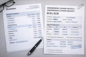 transparent quotation breakdown ecn ecr change record