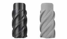 fdm bead blasting before after
