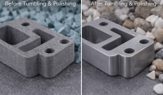 fdm tumbling polishing before after