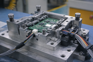 fixture based pcba positioning for overmolding