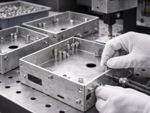 ready to assemble sheet metal enclosure pem nuts studs