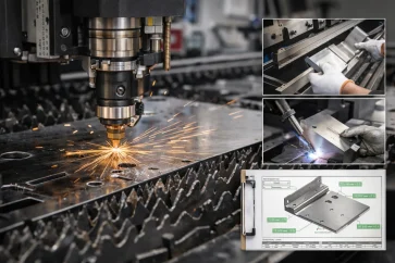sheet metal prototyping laser bending welded assemblies