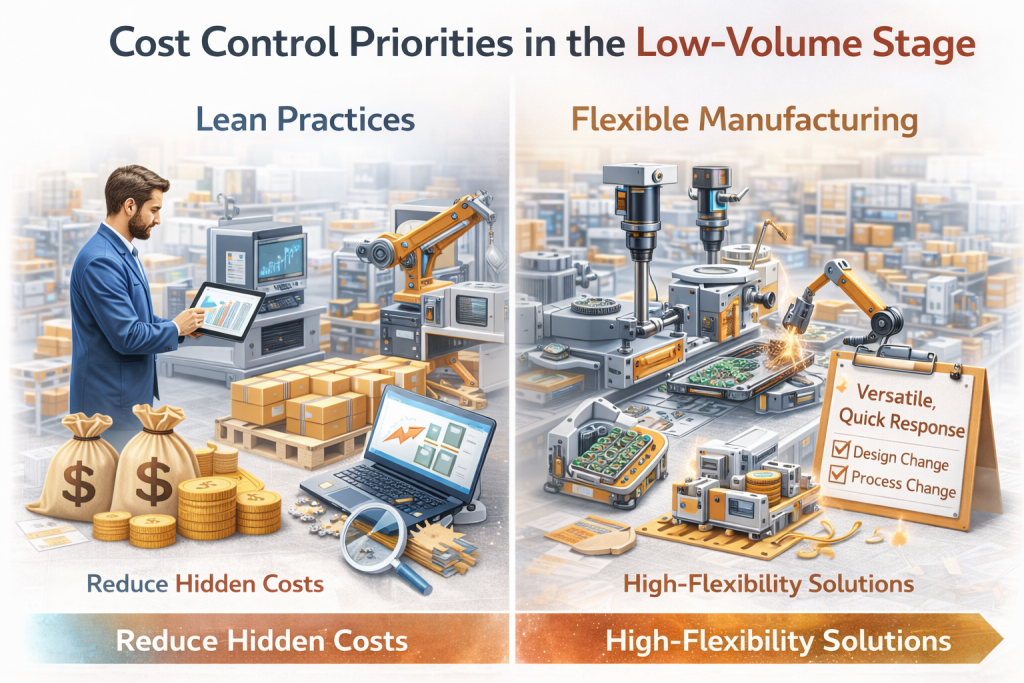 low volume stage cost control priorities