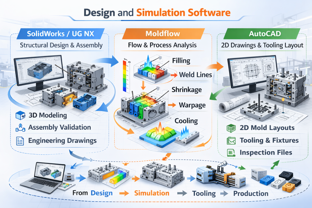 mold design and simulation software workflow
