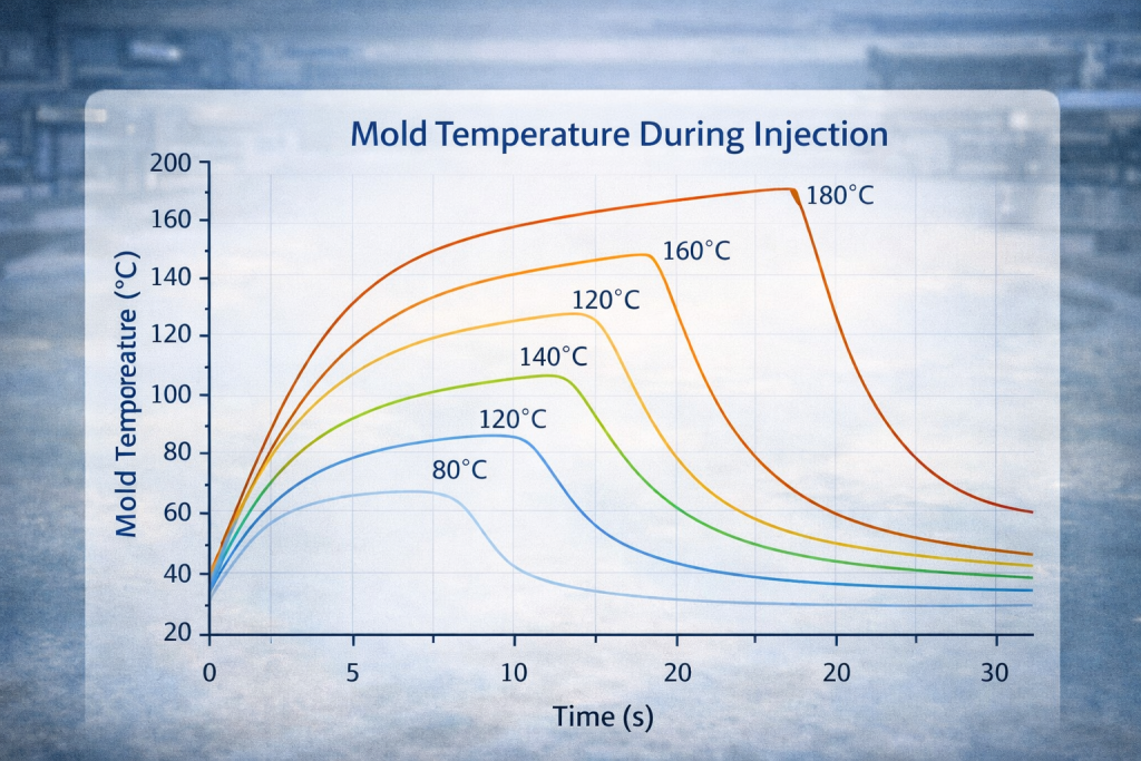 mold temperature during injection