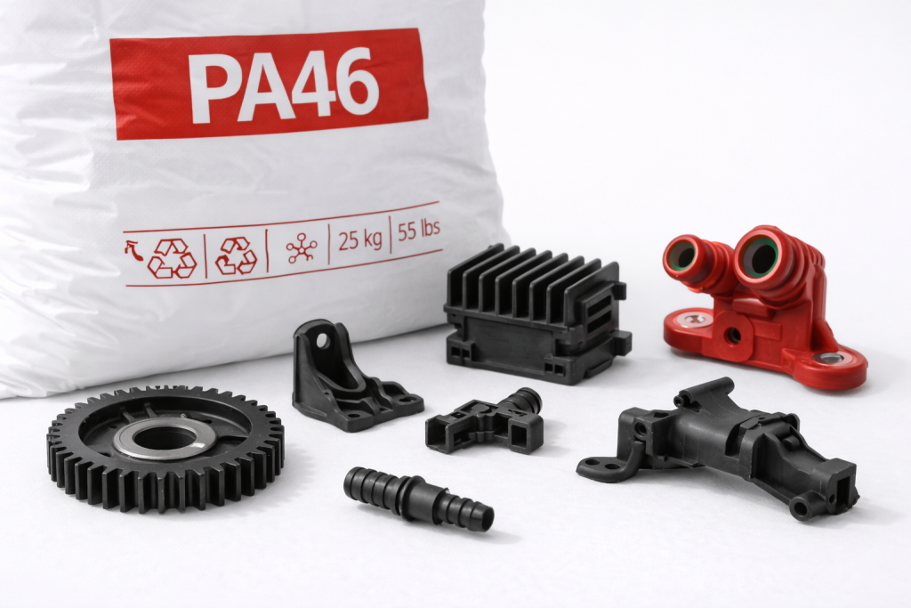 pa46 high temp nylon injection molded under hood parts