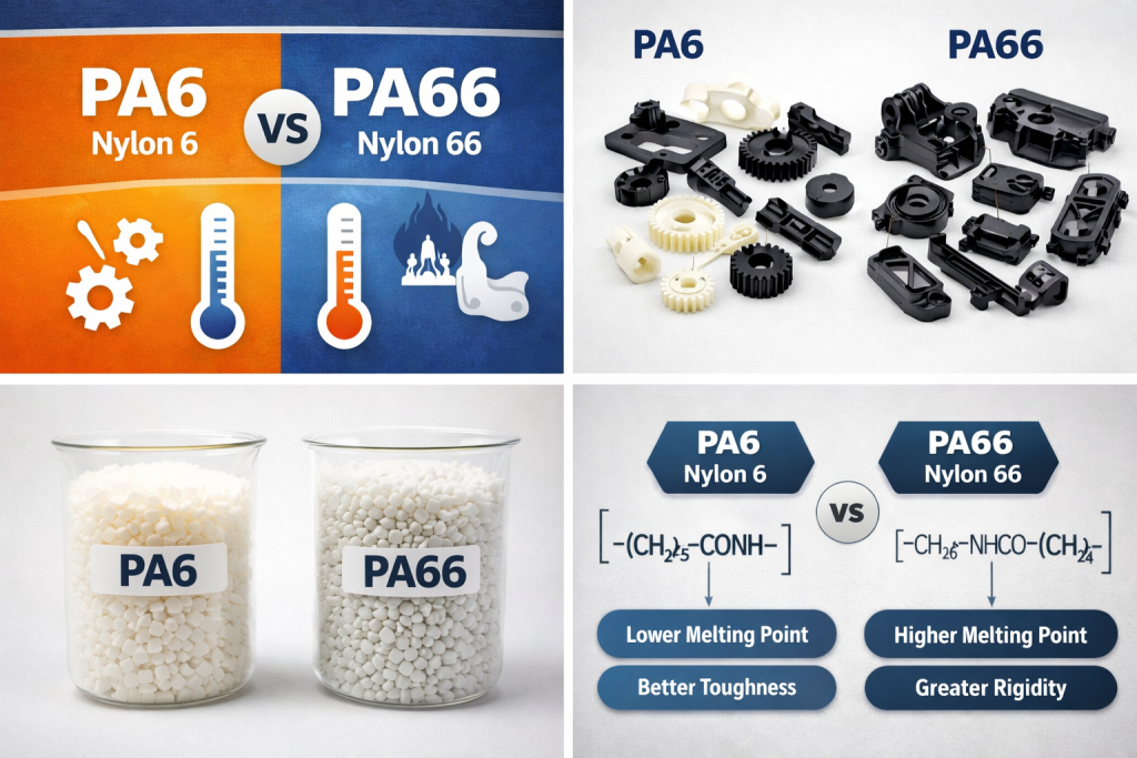 pa6 vs pa66 nylon injection molding comparison