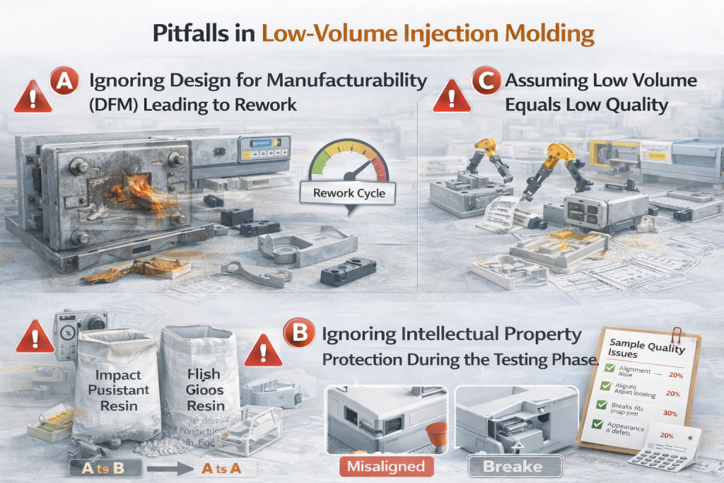 pitfalls in low volume injection molding