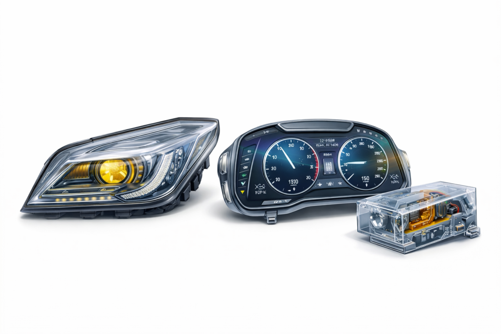 polycarbonate automotive injection molded components