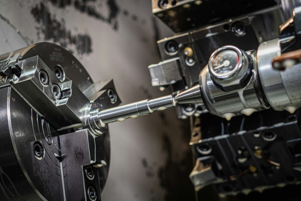 Precision machining equipment in a modern manufacturing facility
