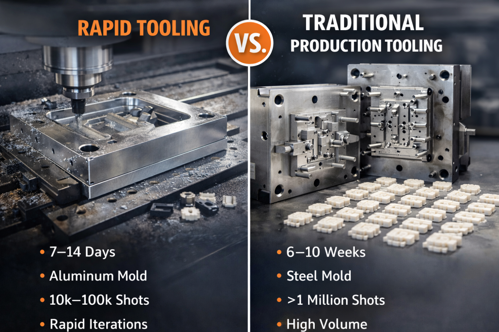rapid tooling vs traditional production tooling