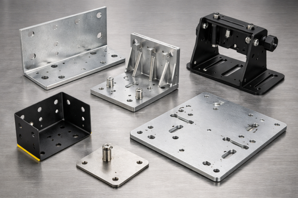 sheet metal brackets and mounting plates custom fabrication