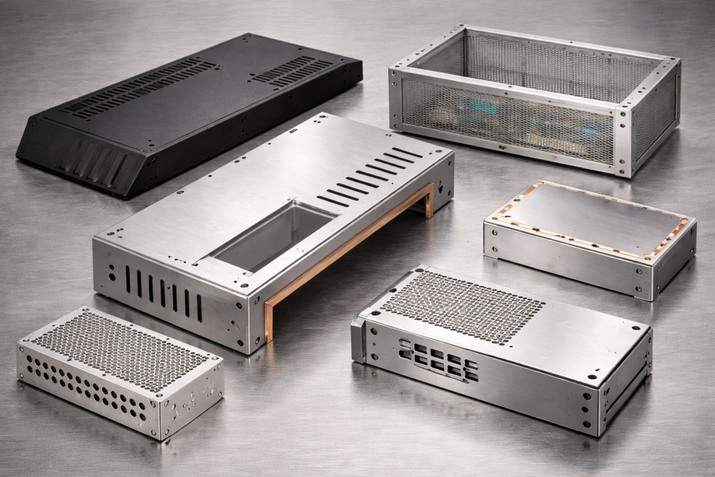 sheet metal covers and shields emi shielding enclosures
