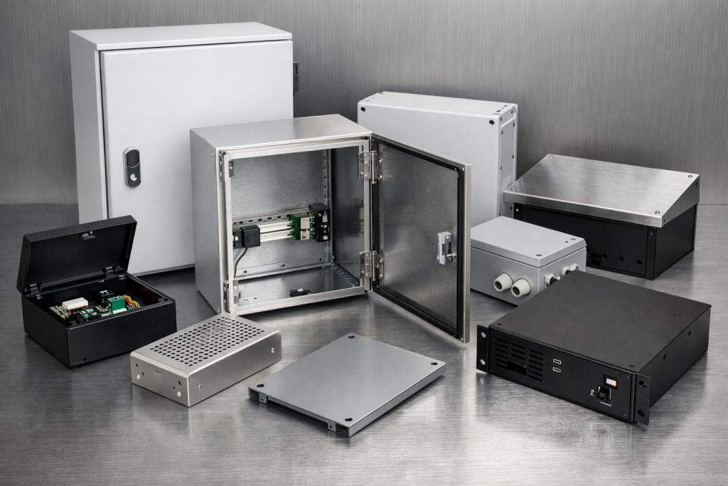 sheet metal enclosures and housings control boxes
