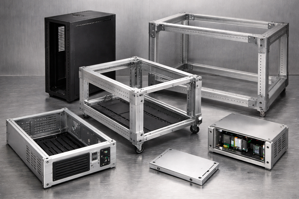 sheet metal frames and chassis industrial assemblies