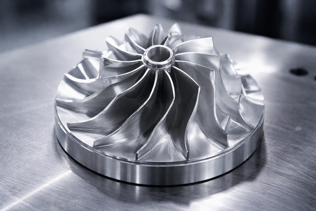 typical 5 axis part impeller