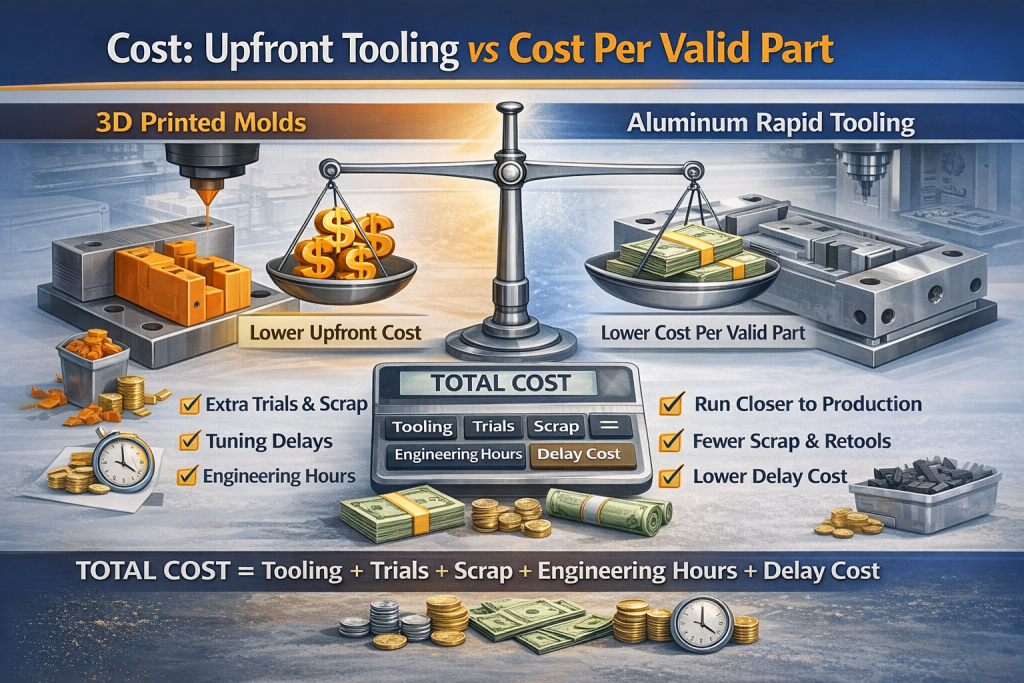 upfront tooling vs cost per valid part